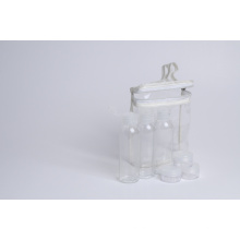 60ml Pet Bottle W/ Flip Top Cap and Jars Travel Kit (EF-TK01)